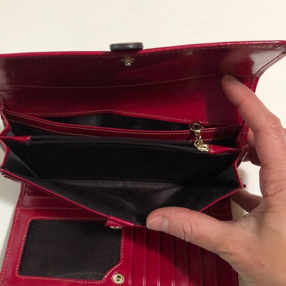 ITSLIFE Rose Red RFID Leather Wallet - Picture 6 of 10